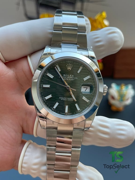 Rolex Datejust Green Grid Dial - 12