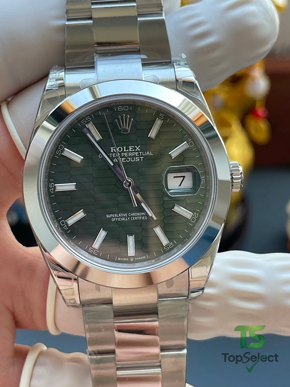Rolex Datejust Green Grid Dial - 13