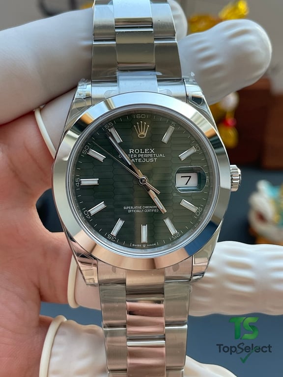 Rolex Datejust Green Grid Dial - 3