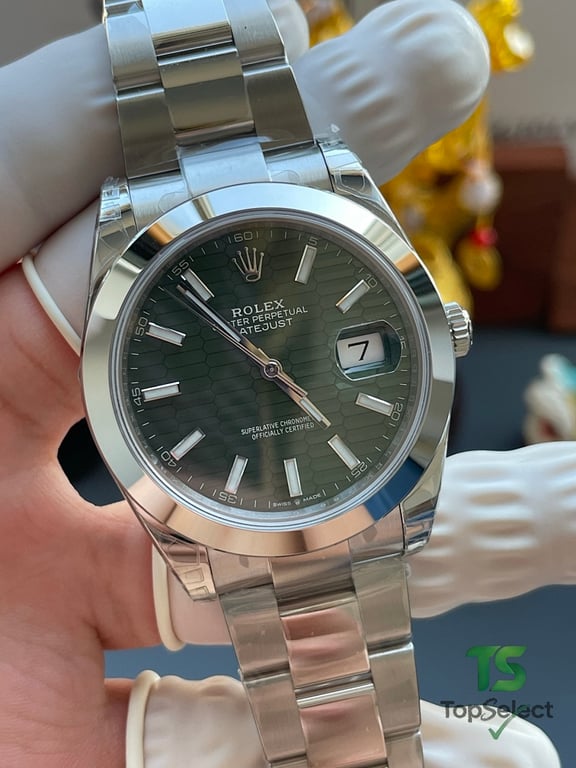 Rolex Datejust Green Grid Dial - 4
