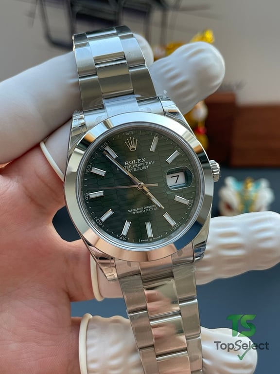 Rolex Datejust Green Grid Dial - 5