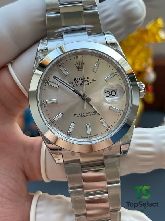 Rolex Datejust Silver Dial Oyster Bracelet - 13