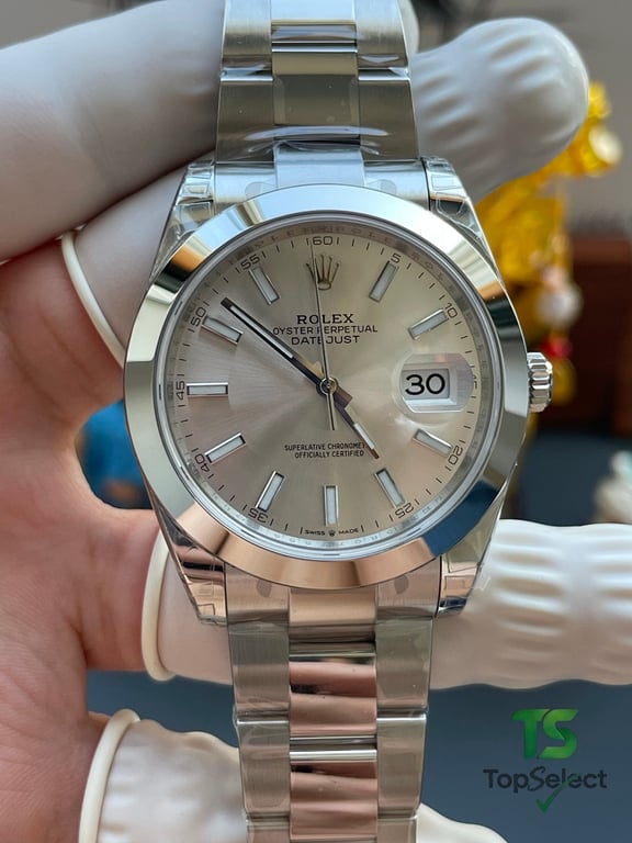 Rolex Datejust Silver Dial Oyster Bracelet - 14