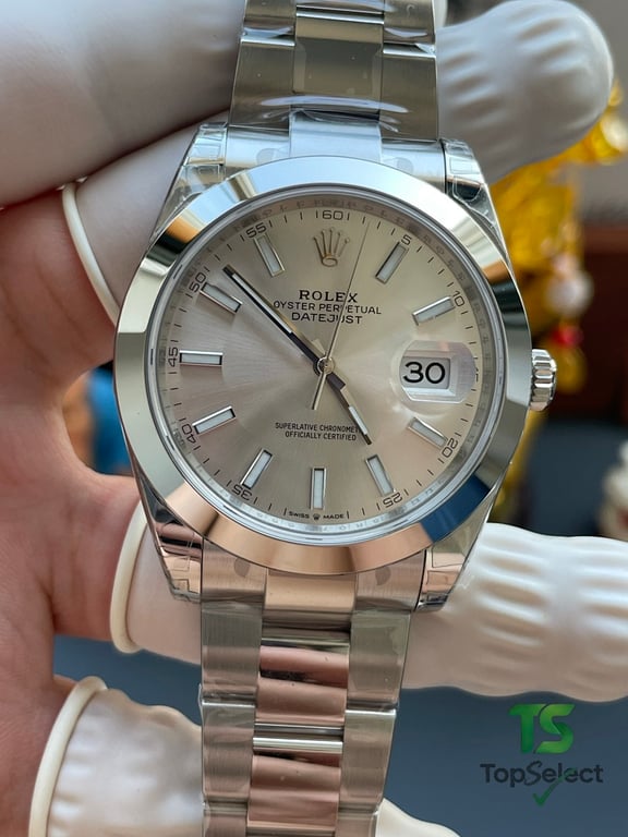 Rolex Datejust Silver Dial Oyster Bracelet - 3