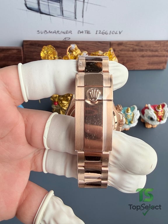 Rolex Cosmograph Daytona Rose Gold Black Diamond Dial - 3