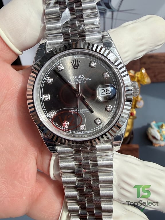 Rolex Datejust 41 Grey Diamond Dial - 12