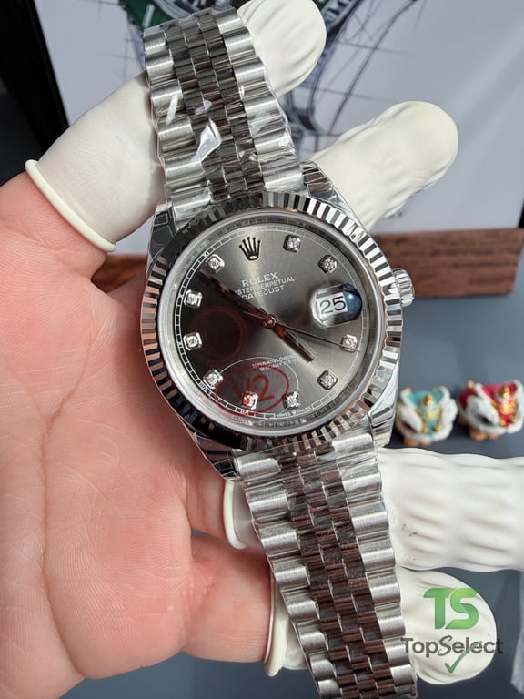 Rolex Datejust 41 Grey Diamond Dial - 13