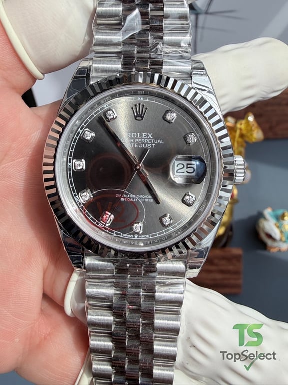 Rolex Datejust 41 Grey Diamond Dial - 14