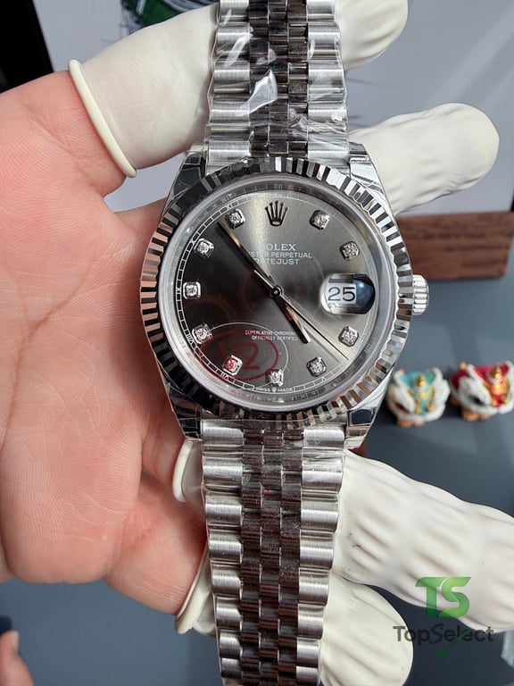 Rolex Datejust 41 Grey Diamond Dial - 8