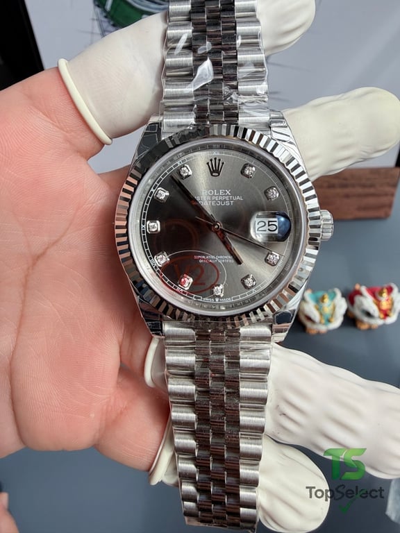 Rolex Datejust 41 Grey Diamond Dial - 10