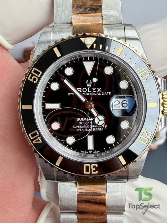 Rolex Submarine Date Two-Tone Black Dial - 14
