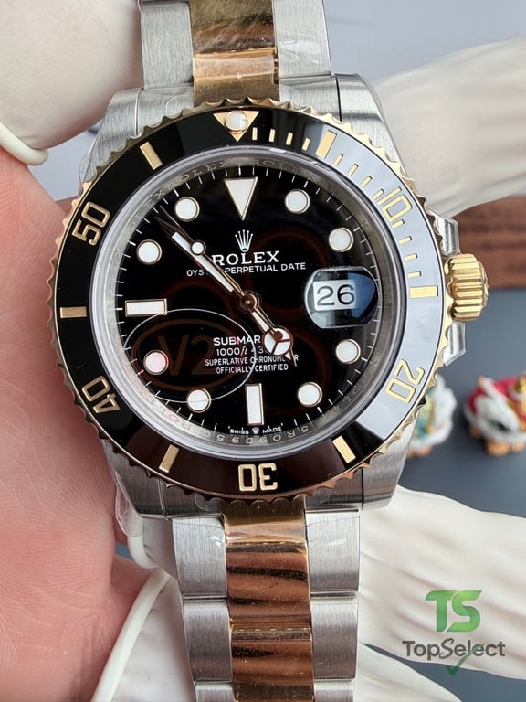 Rolex Submarine Date Two-Tone Black Dial - 4
