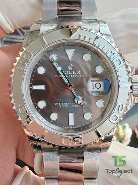 Rolex Yacht-Master Grey Dial Blue Hand - 12