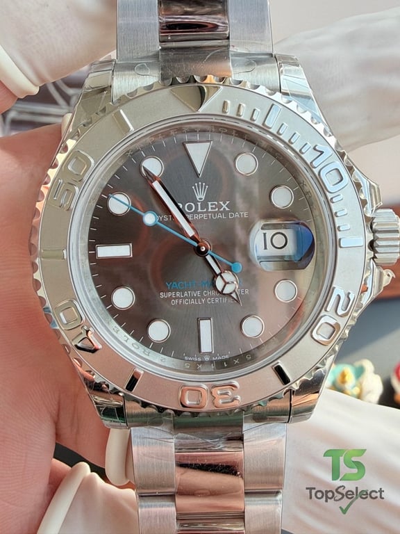 Rolex Yacht-Master Grey Dial Blue Hand - 13