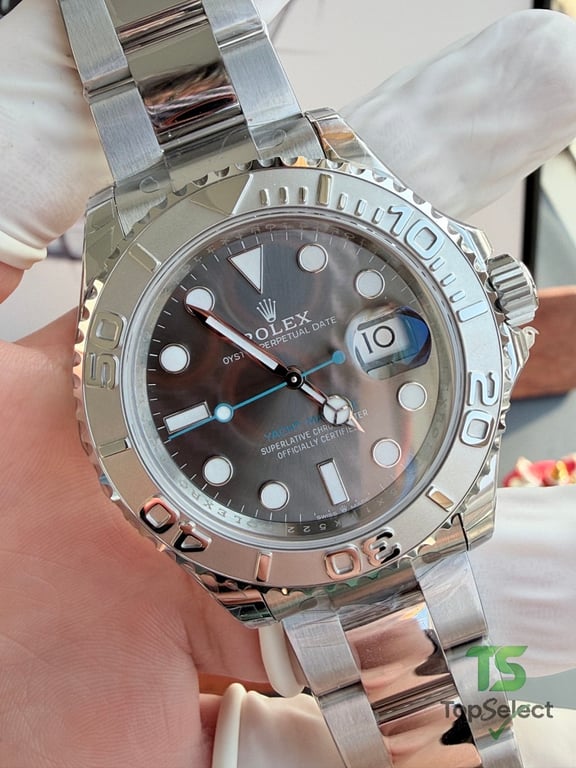 Rolex Yacht-Master Grey Dial Blue Hand - 15