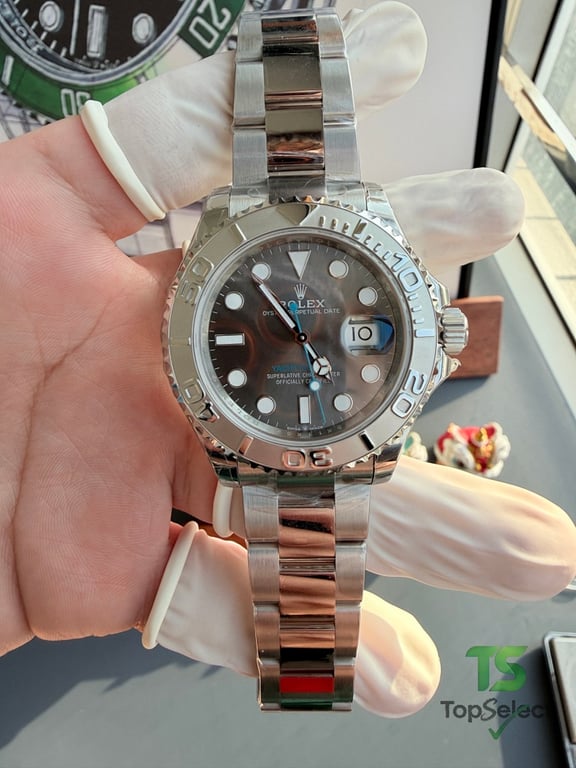 Rolex Yacht-Master Grey Dial Blue Hand - 16