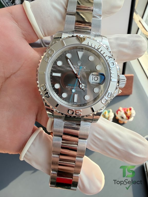Rolex Yacht-Master Grey Dial Blue Hand - 17