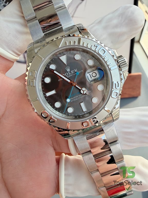 Rolex Yacht-Master Grey Dial Blue Hand - 18