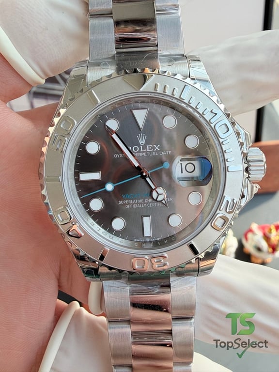 Rolex Yacht-Master Grey Dial Blue Hand - 3