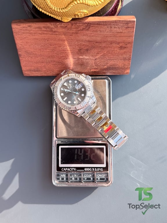 Rolex Yacht-Master Grey Dial Blue Hand - 4