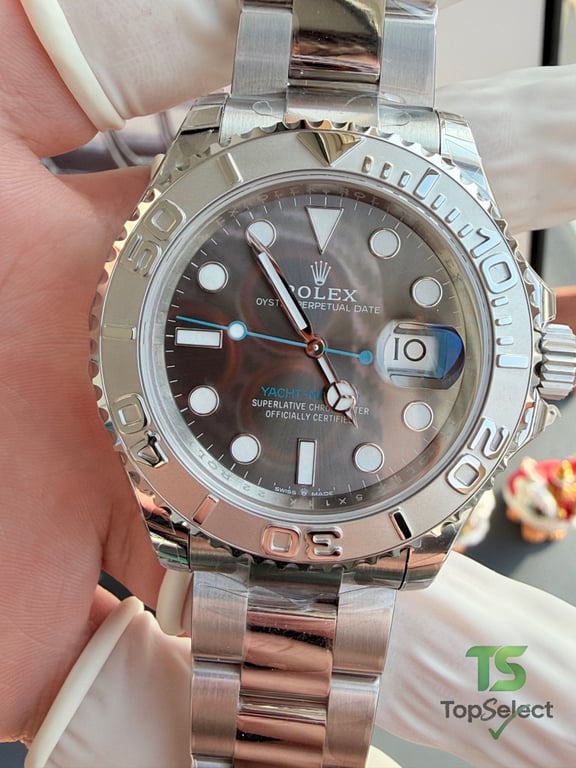 Rolex Yacht-Master Grey Dial Blue Hand - 9