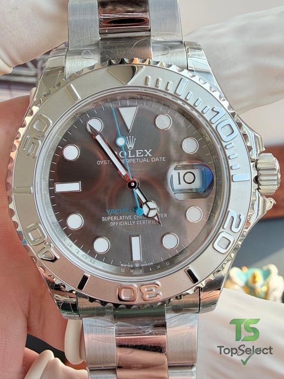 Rolex Yacht-Master Grey Dial Blue Hand - 10