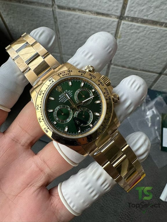 Rolex Cosmograph Daytona Gold Green Dial - 3