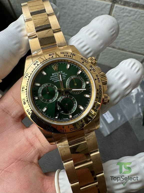 Rolex Cosmograph Daytona Gold Green Dial - 4