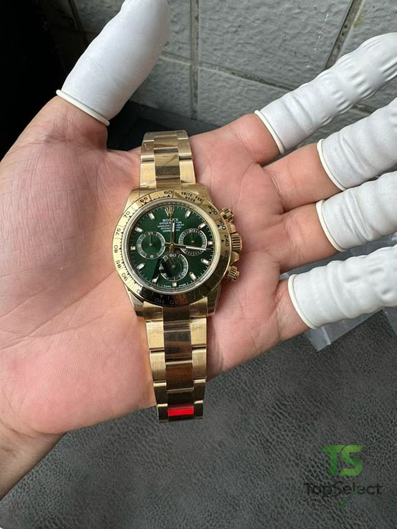 Rolex Cosmograph Daytona Gold Green Dial - 5