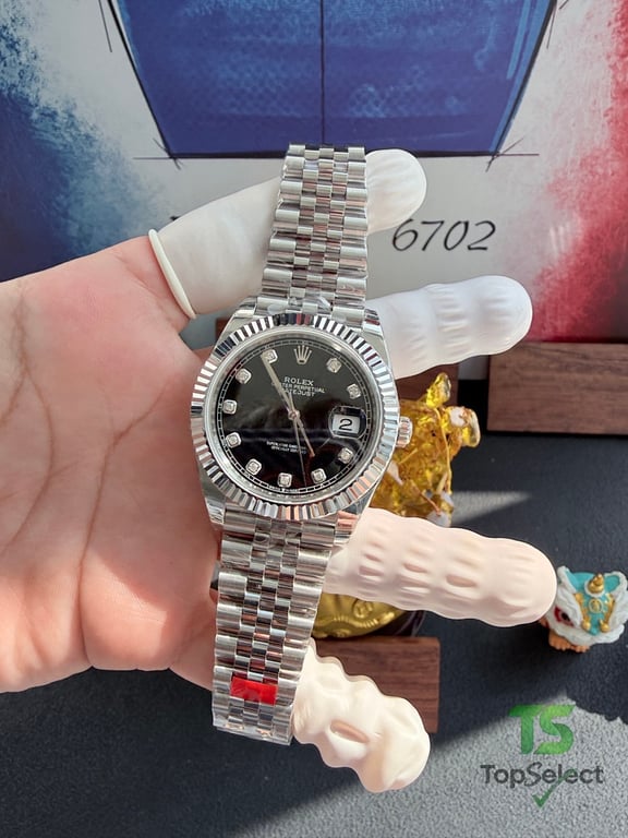 Rolex Datejust 41 Black Diamond Dial Jubilee - 11