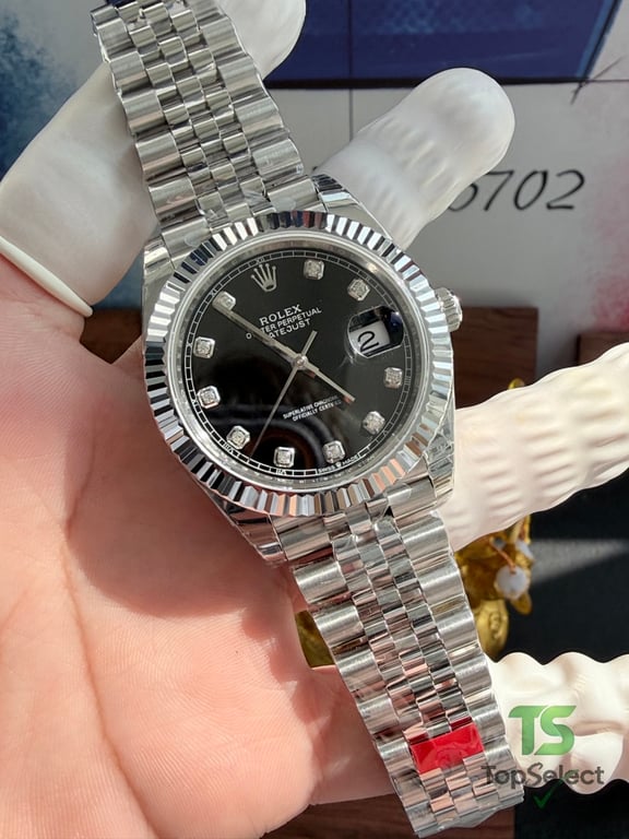 Rolex Datejust 41 Black Diamond Dial Jubilee - 14