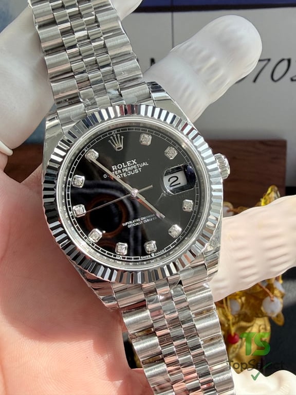 Rolex Datejust 41 Black Diamond Dial Jubilee - 16
