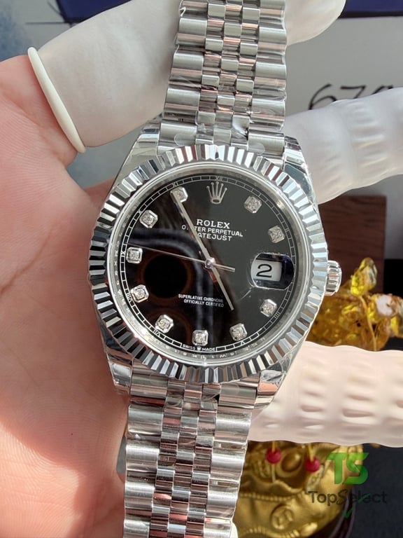 Rolex Datejust 41 Black Diamond Dial Jubilee - 17