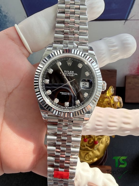 Rolex Datejust 41 Black Diamond Dial Jubilee - 19