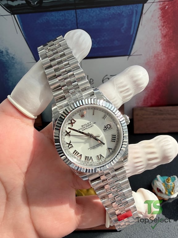Rolex Datejust 41 White Roman Dial - 16