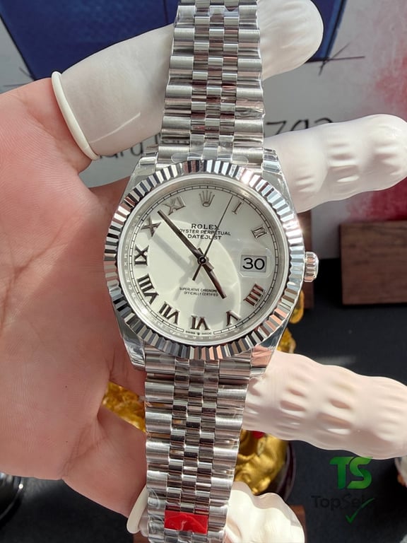 Rolex Datejust 41 White Roman Dial - 19