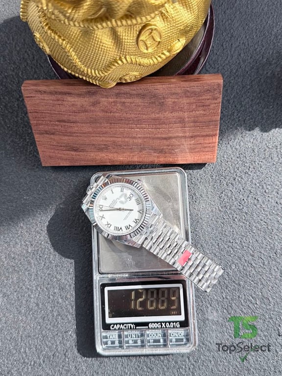 Rolex Datejust 41 White Roman Dial - 4