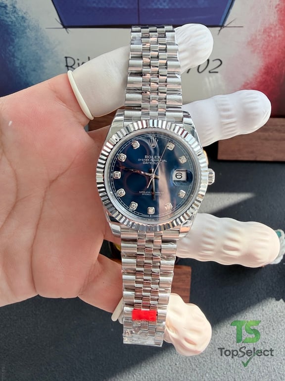 Rolex Datejust 41 Blue Dial Diamond Markers - 2
