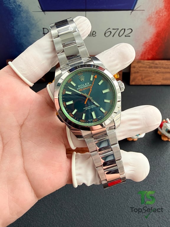 Rolex Milgauss Z-Blue Dial Green Crystal - 18