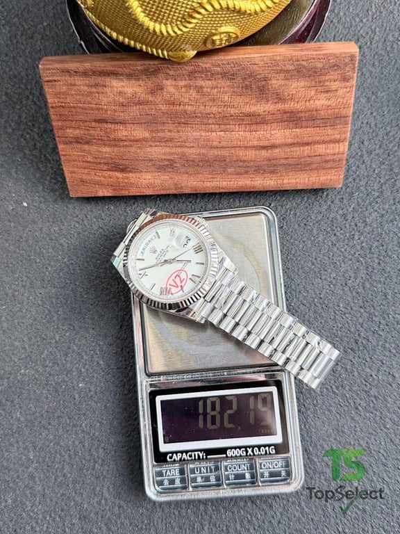 Rolex Day-Date White Dial Roman Numerals - 5