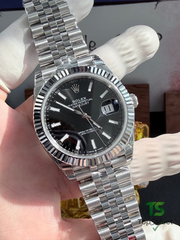 Rolex Datejust 41 Black Dial Jubilee - 12
