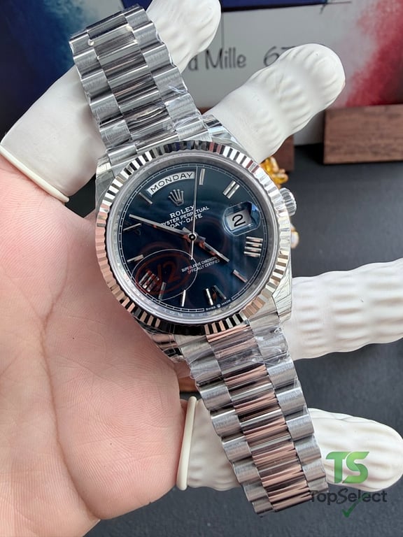 Rolex Day-Date Oyster Perpetual Blue Dial - 2