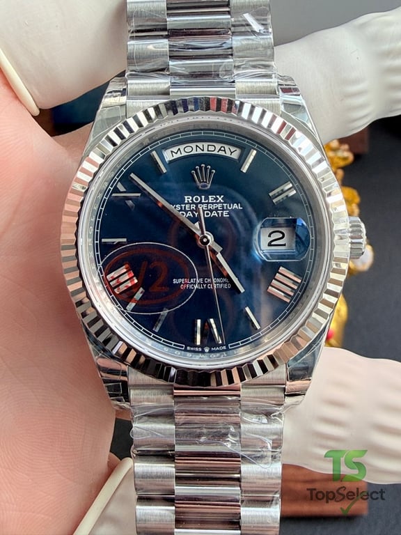 Rolex Day-Date Oyster Perpetual Blue Dial - 12