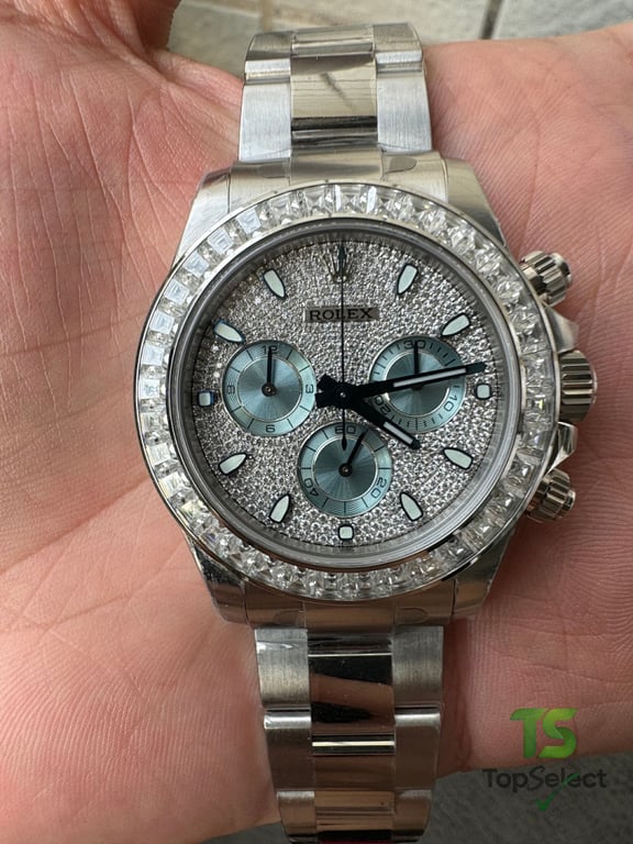 Rolex Daytona 116576 Moissanite Iced Out - 11