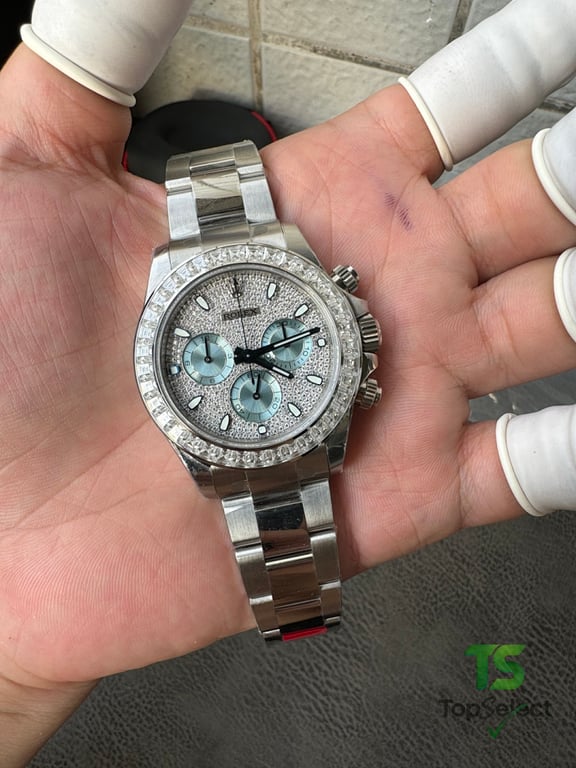 Rolex Daytona 116576 Moissanite Iced Out - 12