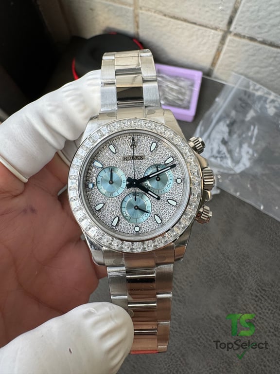 Rolex Daytona 116576 Moissanite Iced Out - 4