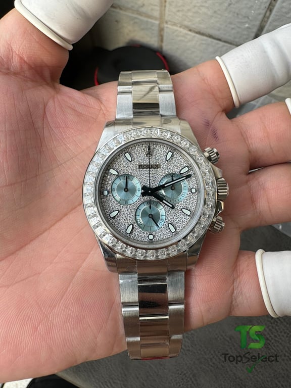 Rolex Daytona 116576 Moissanite Iced Out - 7