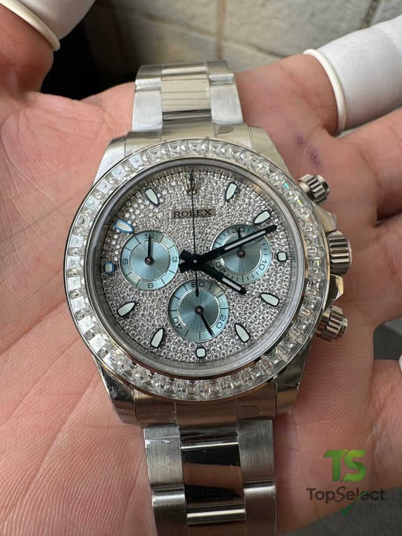 Rolex Daytona 116576 Moissanite Iced Out - 8
