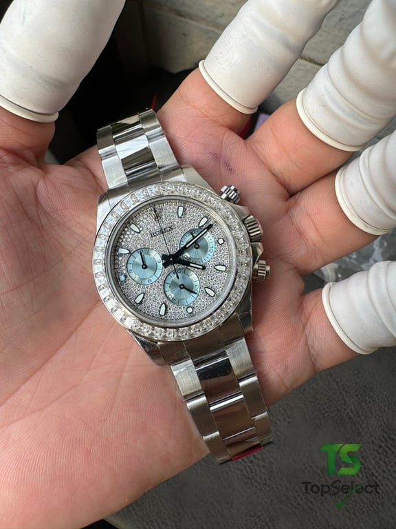 Rolex Daytona 116576 Moissanite Iced Out - 9