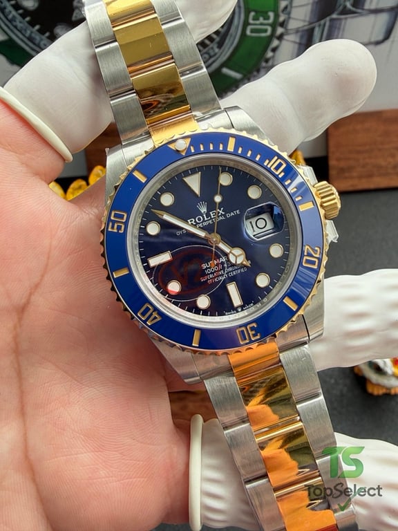 Rolex Submariner Date Blue Gold 41mm - 9